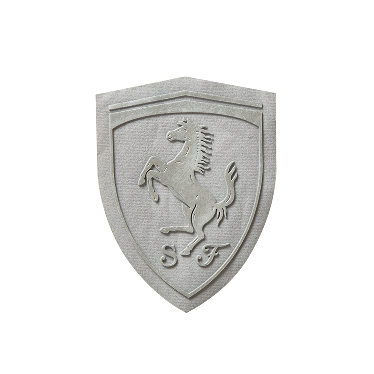3D Embossed silicone logo patch Design